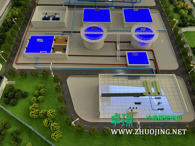 污泥污水處理廠沙盤模型視頻